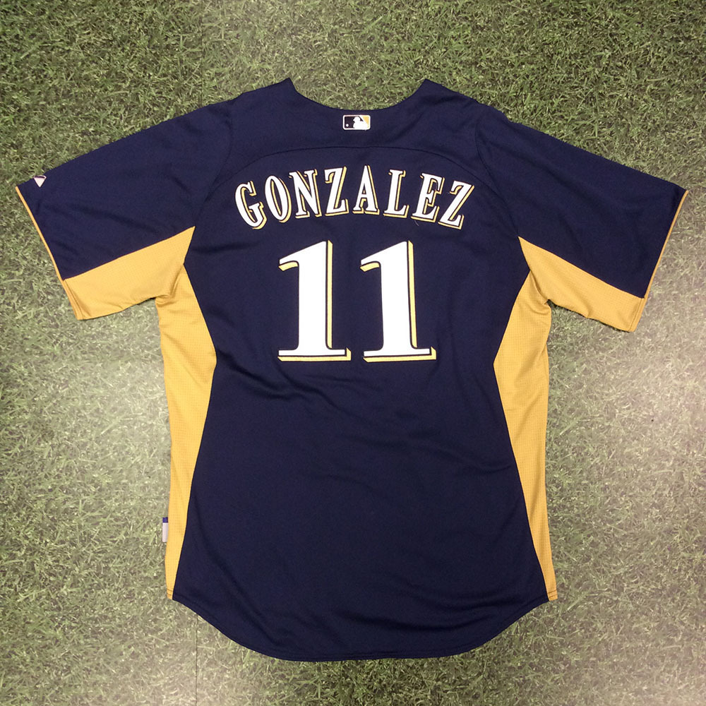 Brewers Charity Auction Alex Gonzalez 2013 Batting Practice Jersey