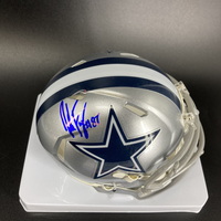 NFL - Cowboys Jake Ferguson Signed Mini Helmet