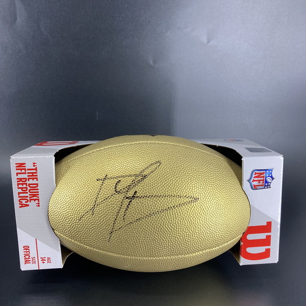 NFL - Cardinals Dadrion Taylor-Demerson Signed Gold Composite Football