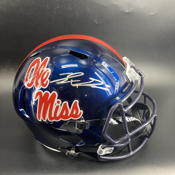 NFL - Ole Miss Jaxon Dart Signed Replica Speed Helmet