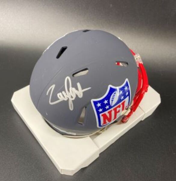 NFL - Cowboys Isaiah Land Signed NFL Shield Mini Helmet
