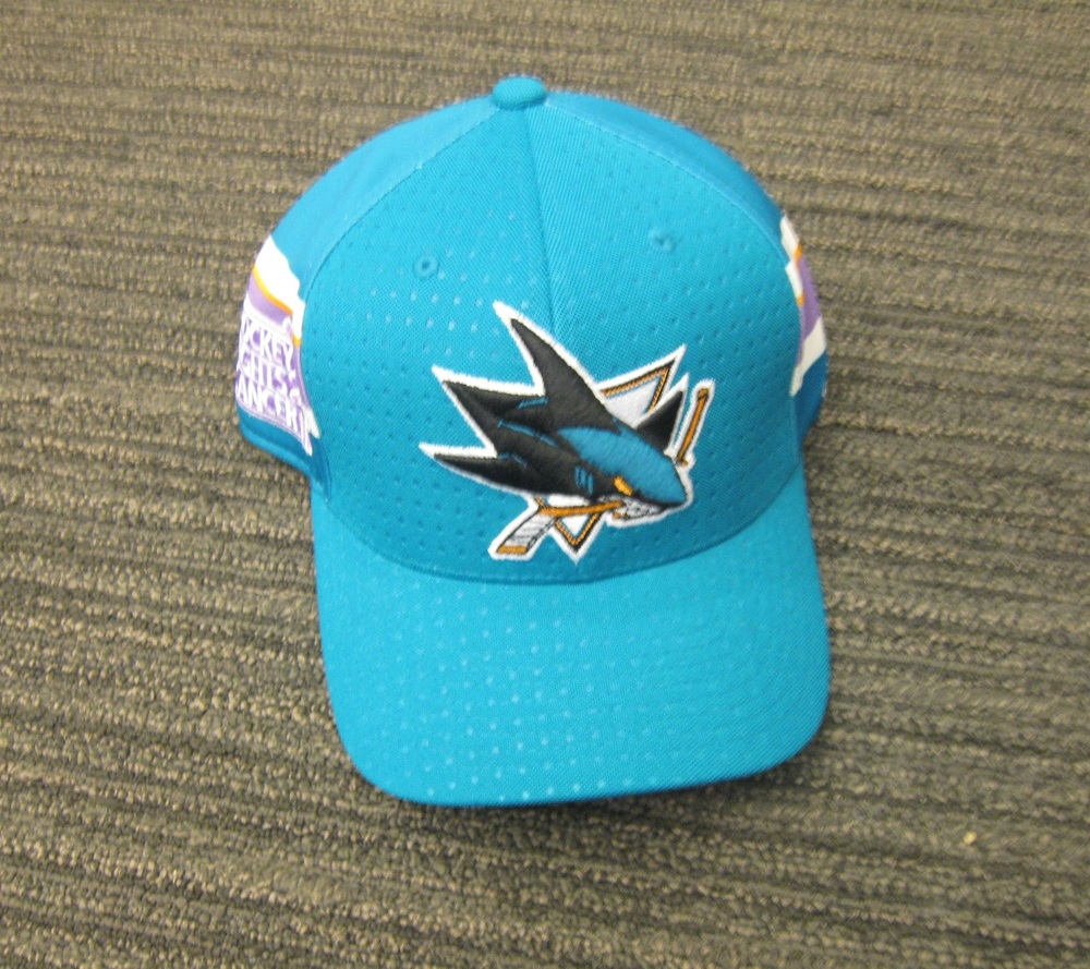 Martin Jones 2017 HFC Player Cap from Player Media Tour - San Jose Sharks