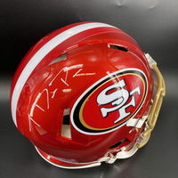 NFL - 49ers Ty Davis-Price Signed Authentic Flash Speed Helmet