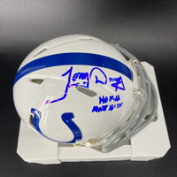 HOF - Colts Tony Dungy Signed Mini Helmet with HOF 16 Inscription