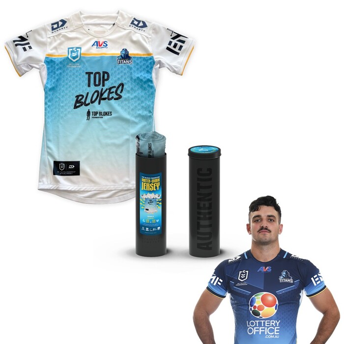Josh Patson 2025 Gold Coast Titans Top Blokes Foundation Match-Worn Jersey