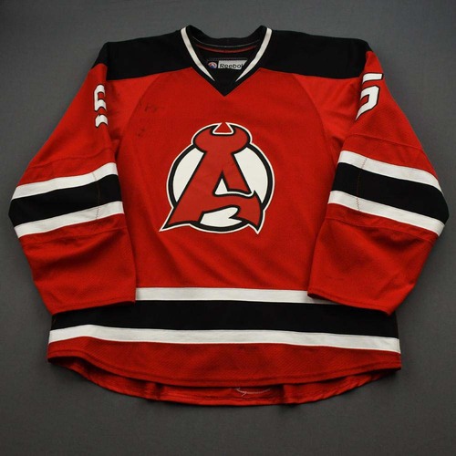 Image of Geiger, Paul<br>Red<br>Albany Devils<br>2015-16<br>#5