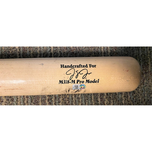 Photo of Austin Romine Detroit Tigers Game-Used JaCoby Jones Player Model Cracked Bat (MLB AUTHENTICATED)