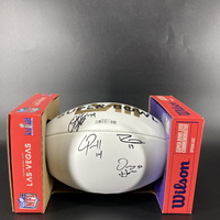 NFL - Chiefs Multi Signed Super Bowl 58 Commemorative Panel Ball Signed ...