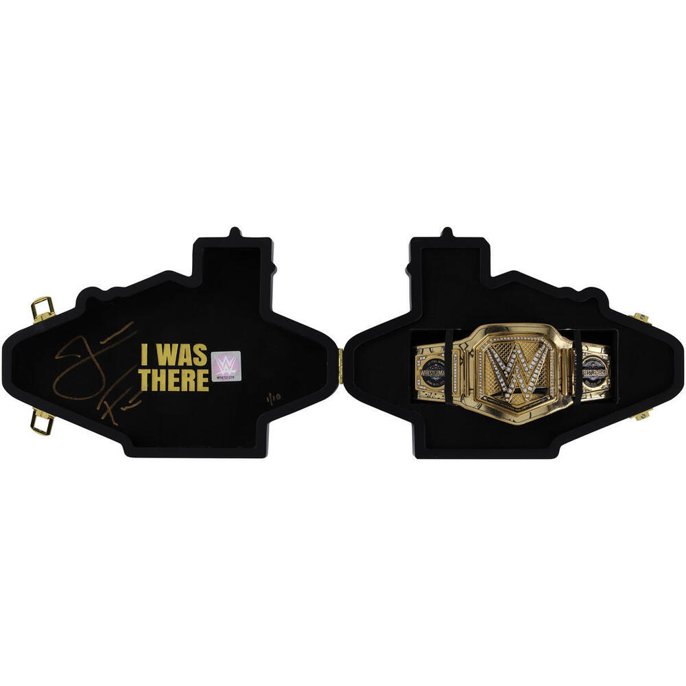 Limited Edition #1/10: Jacob Fatu Autographed WrestleMania 41 Mini Title Belt