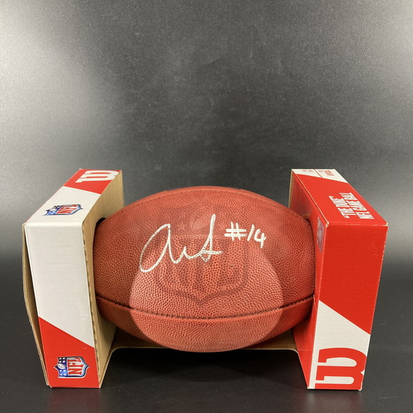 NFL - Lions Amon-Ra St. Brown Signed Authentic Football with Pro Bowl Logo