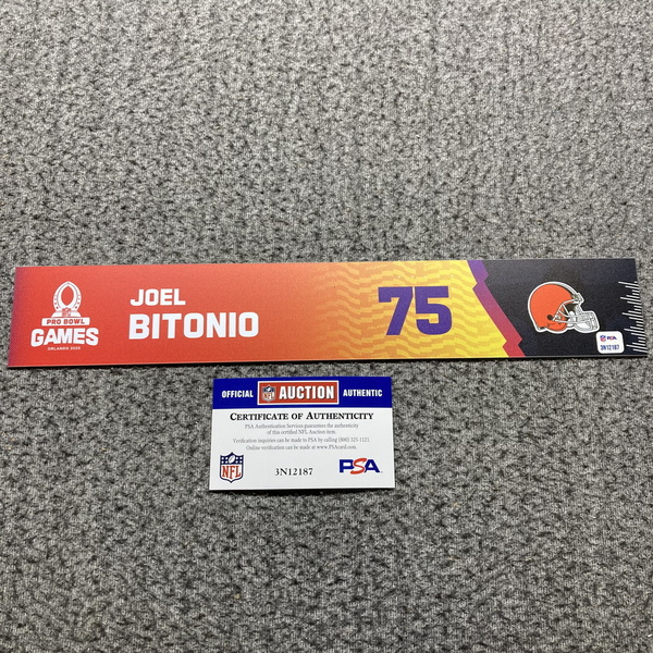 NFL - Browns Joel Bitonio 2024 Pro Bowl Games Nameplate 1 of 1