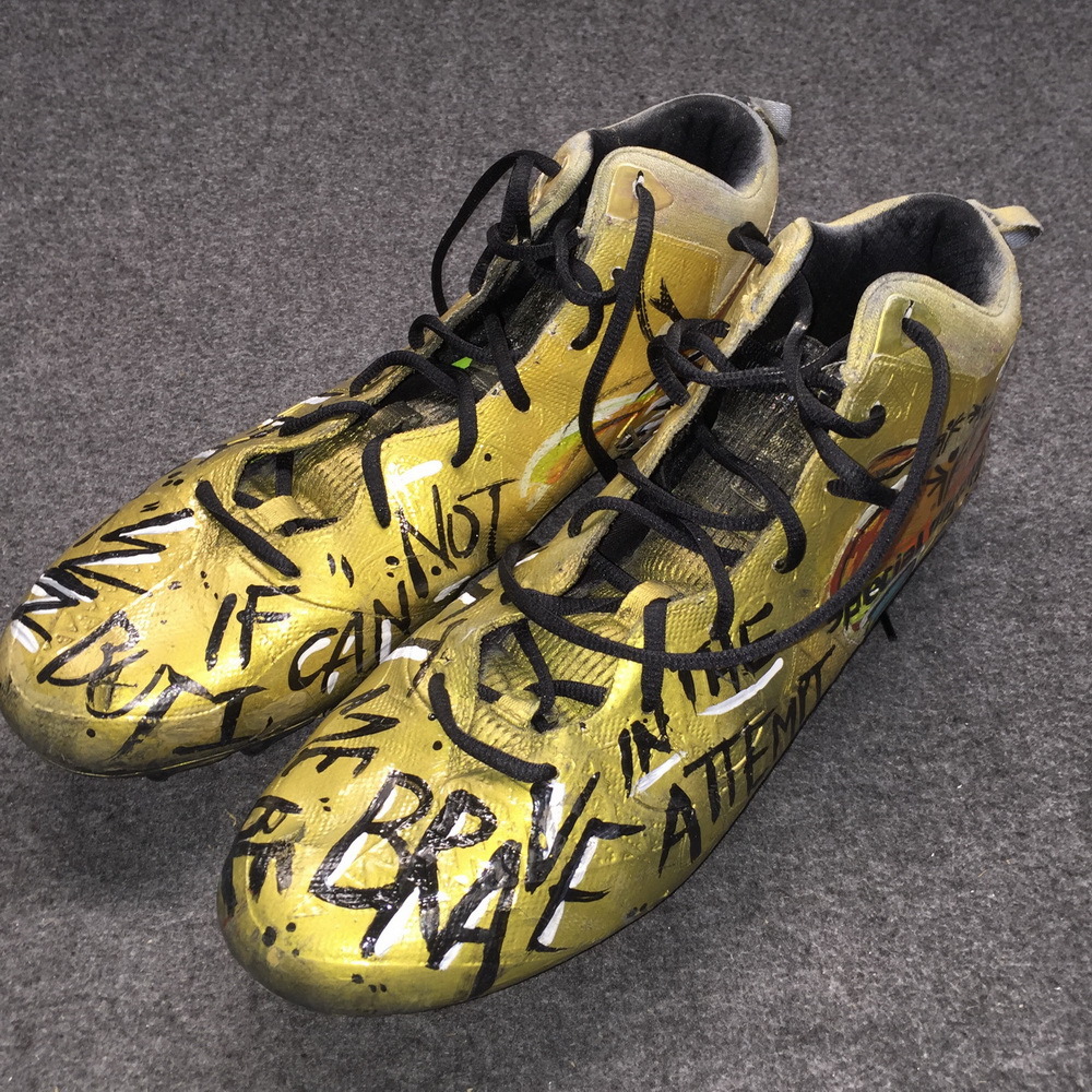 My Cause My Cleats Saints Michael Hoomanawanui signed and game worn