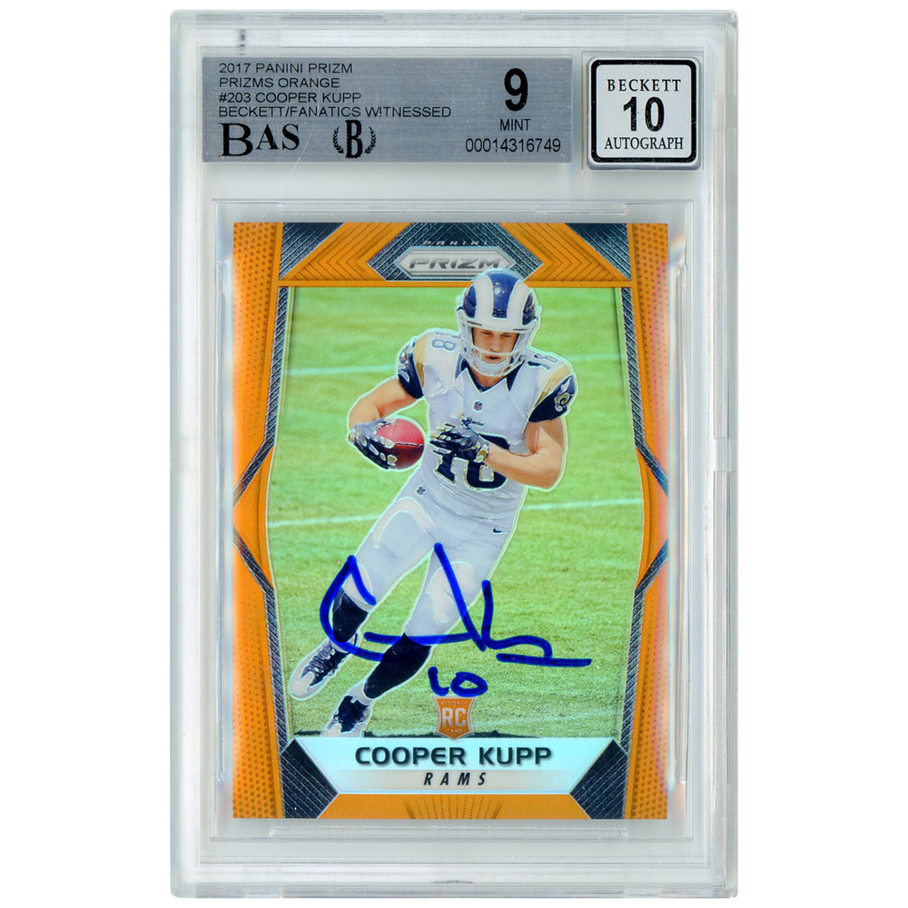 Cooper Kupp Los Angeles Rams Autographed 2017 Panini Prizm Prizms