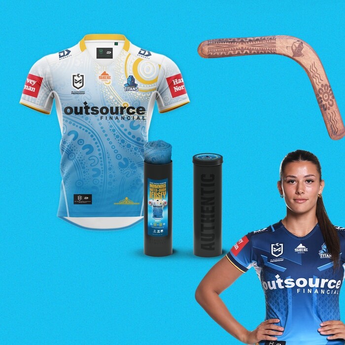 Photo of NRLW #12 2025 Gold Coast Titans Indigenous Jersey