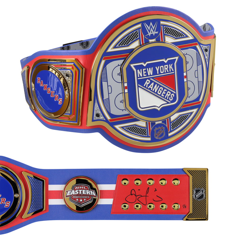 Jaromir Jagr New York Rangers Autographed WWE Legacy Title Belt - Limited Edition #1 of 5