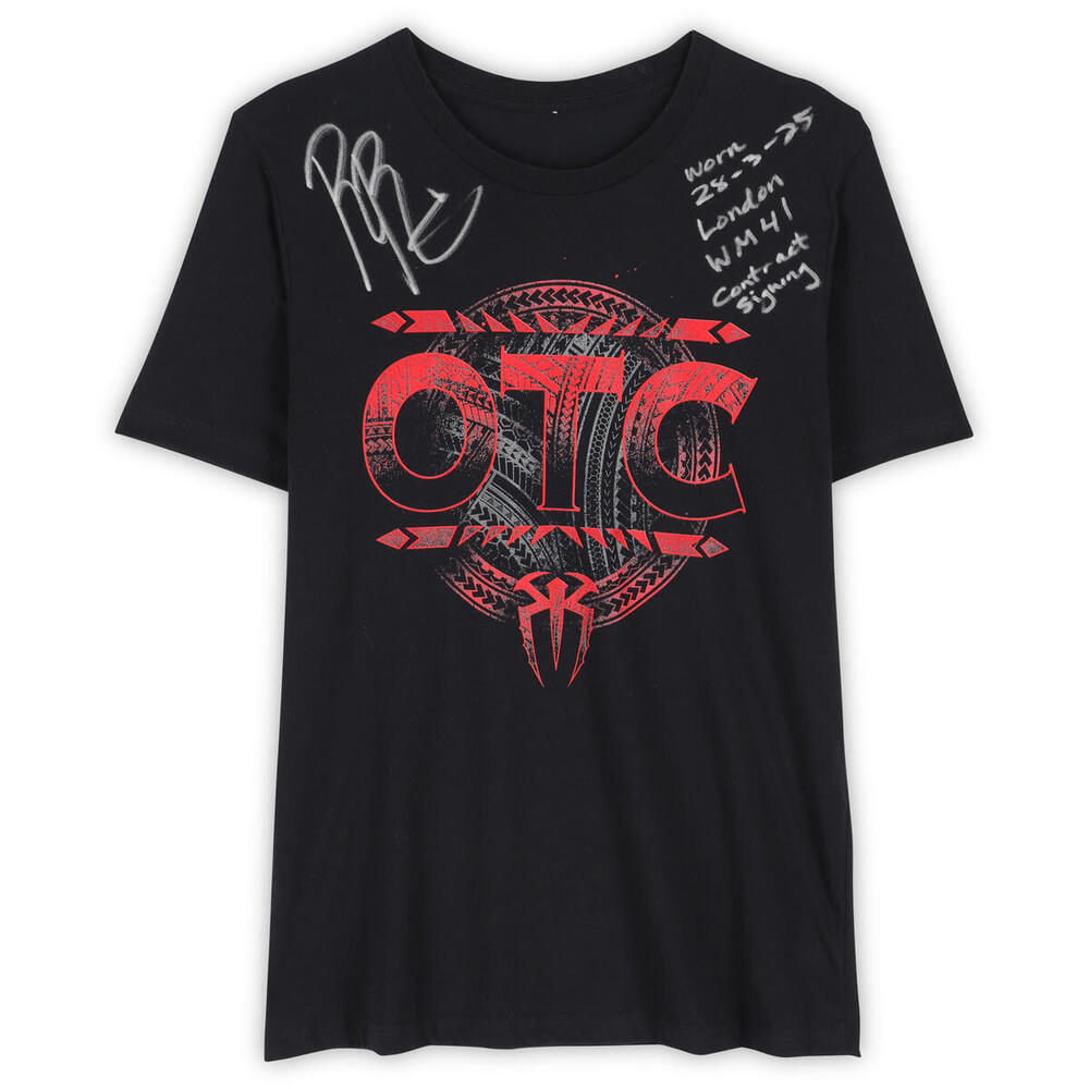 Authentic Event-Worn: Roman Reigns T-Shirt with Multiple Inscriptions