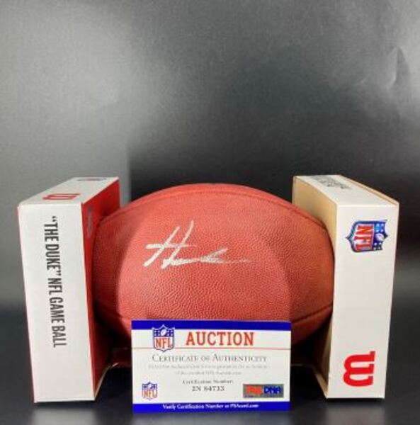 NFL - Lions Aidan Hutchinson Signed Authentic Football