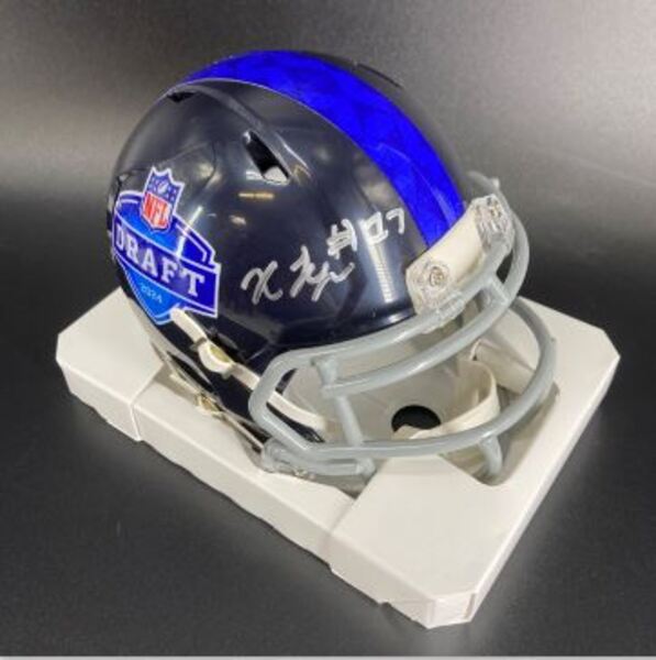 NFL - Panthers Xavier Legette Signed NFL Draft Mini Helmet