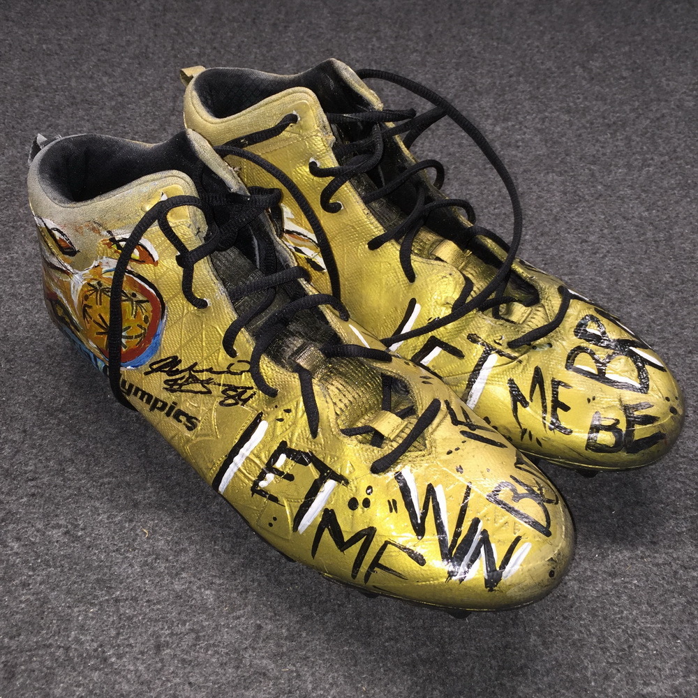 My Cause My Cleats Saints Michael Hoomanawanui signed and game worn