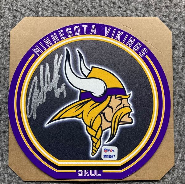 HOF - Vikings Jared Allen Signed 3D Metal Wall Art (8x8)