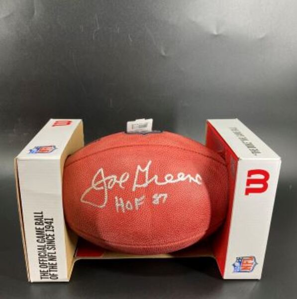 HOF - Steelers Joe Greene Signed Authentic Football