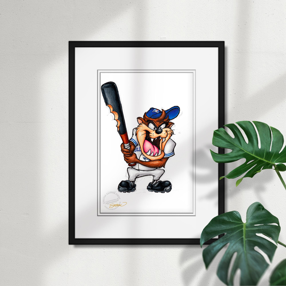 Tasmanian Devil - Toronto Blue Jays - Limited Edition Print of 100 by Artist S. Preston | MLB ...