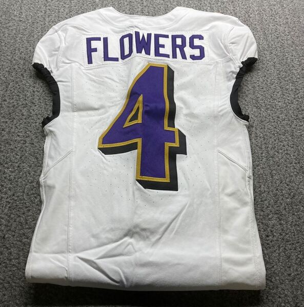 London Games - Ravens Zay Flowers Game Worn Jersey (10/15/23) Size 34 Wa...