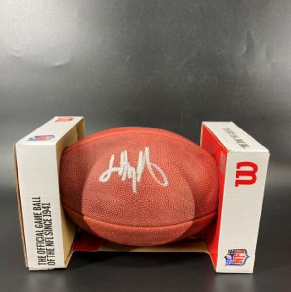 NFL - Giants Jalin Hyatt Signed Authentic Football
