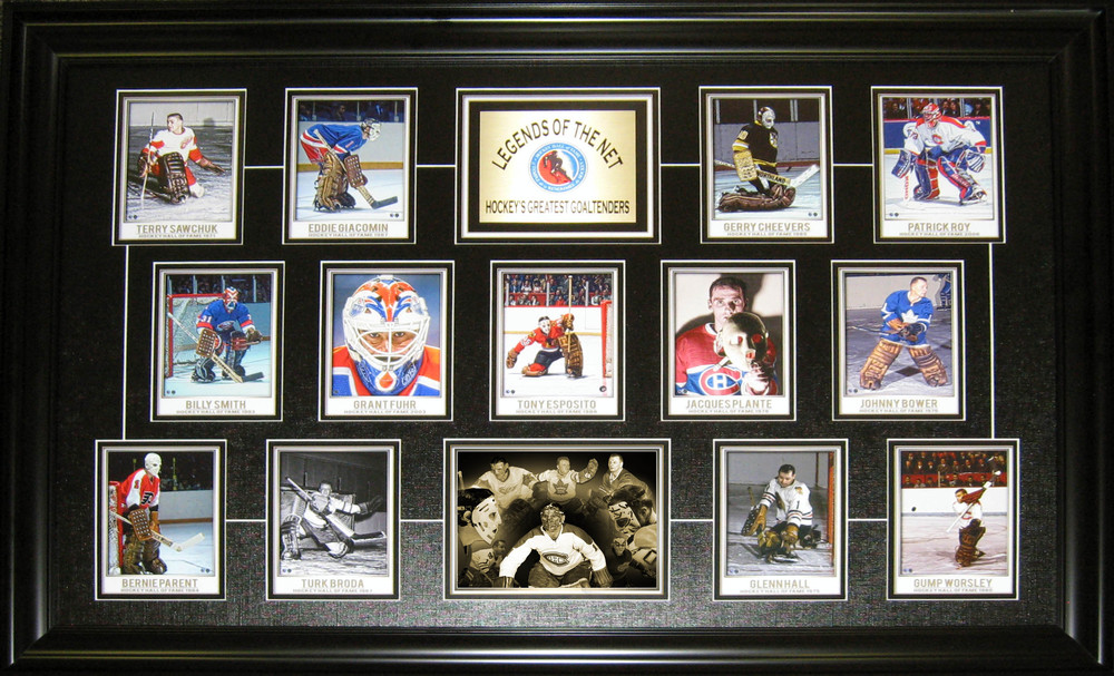 Goalie Legends Collage Print Framed