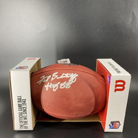 HOF - Raiders Fred Biletnikoff Signed Authentic Football with HOF 88 Ins...