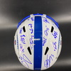 NFL - Multi Sign NFL Foundation Replica Helmet Signed By Over 25 Pro Bowlers Including Russell Wilson, Drake Maye, Baker Mayfield, Joe Mixon, Trey Hendrickson, Bobby Wagner, Terry McLaurin, and Dion Dawkins