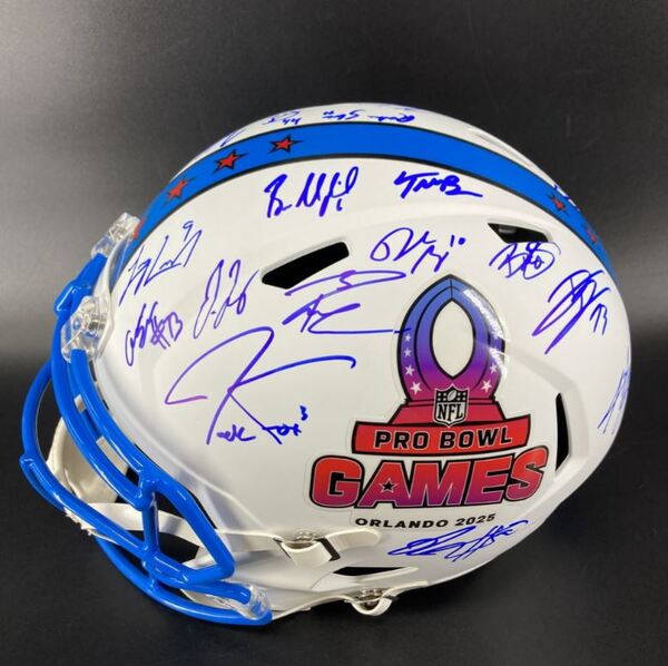 NFL - Multi Sign Pro Bowl Games Helmet Signed By Over 25 Pro Bowlers Inc...