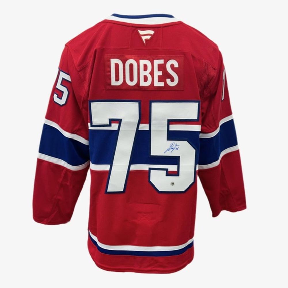 Jakub Dobes Autographed Montreal Canadiens Pro Jersey