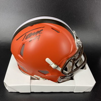 NFL - Browns Wyatt Teller Signed Mini Helmet