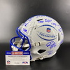 NFL - Multi Sign NFL Foundation Replica Helmet Signed By Over 25 Pro Bowlers Including Russell Wilson, Drake Maye, Baker Mayfield, Joe Mixon, Trey Hendrickson, Bobby Wagner, Terry McLaurin, and Dion Dawkins