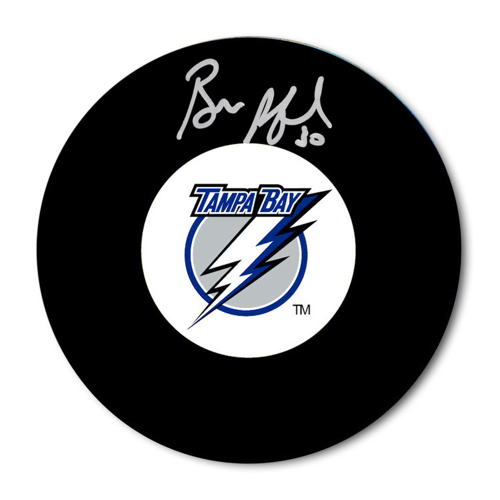 Bill Ranford Autographed Tampa Bay Lightning Hockey Puck