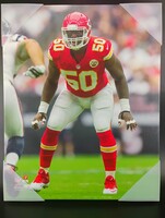 CHIEFS - BLANK JUSTIN HOUSTON 16x20 CANVAS PRINT