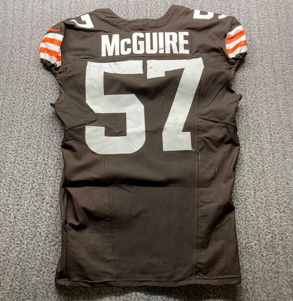 London Games - Browns Isaiah McGuire Game Worn Jersey (10/05/2025) Size ...