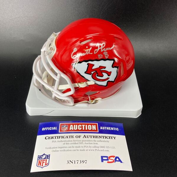 HOF - Chiefs Emmitt Thomas Signed Mini Helmet