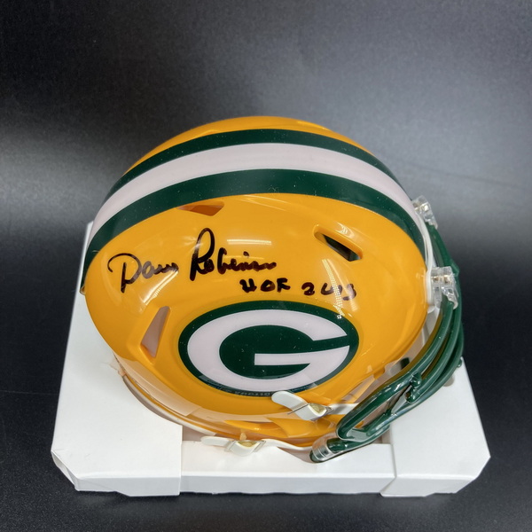 HOF - Packers Dave Robinson Signed Mini Helmet