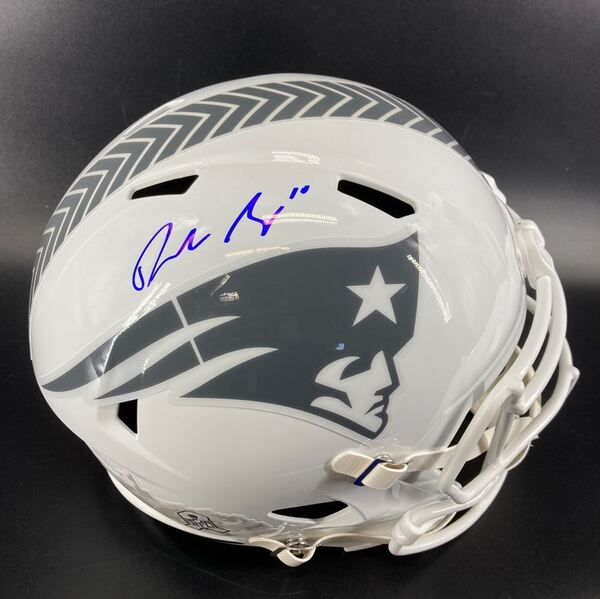 NFL - Patriots Drake Maye Signed STS Replica Speed Helmet