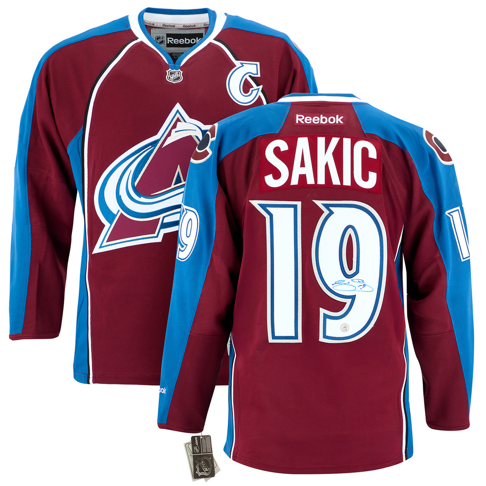 Joe Sakic Autographed Colorado Avalanche Vintage Reebok Jersey