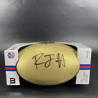 NFL - Broncos RJ Harvey Signed Gold Composite Football