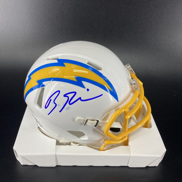 NFL - Chargers Brenden Rice Signed Mini Helmet