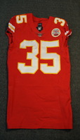Crucial Catch - Chiefs Charchandrick West signed and game worn Chiefs je...
