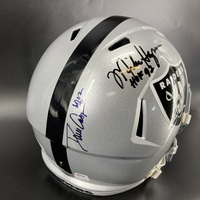 HOF - Raiders Multi Signed Replica Speed Helmet Signed by Mike Haynes an...