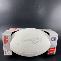 NFL - Commanders Kazmeir Allen Signed White Composite Football