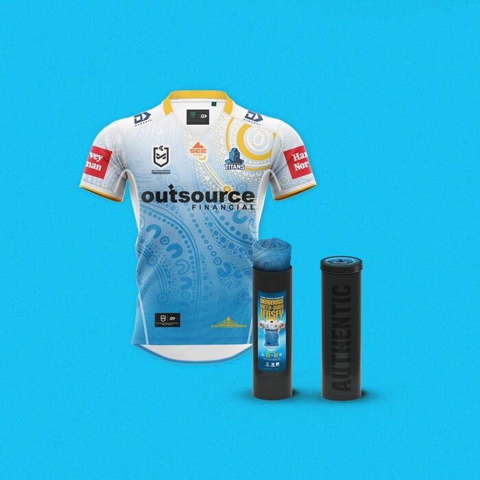 Photo of NRLW #20 2025 Gold Coast Titans Indigenous Jersey