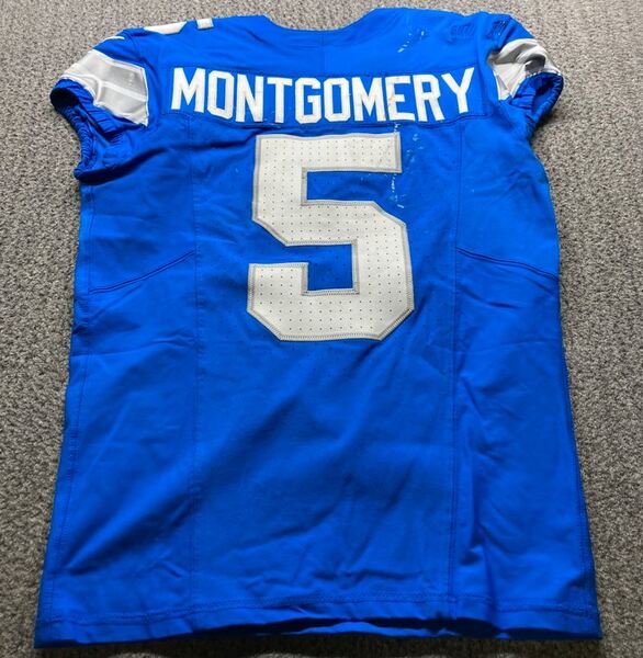 Crucial Catch - Lions David Montgomery Game Worn Jersey (9/28/2025) Size...