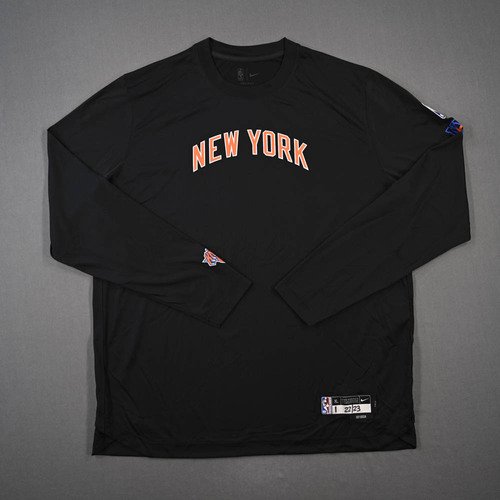 Image of Toppin, Obi - Game-Issued City Edition Long-Sleeved Shooting Shirt - 2022-23 NBA Season